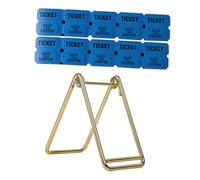 MOKKHNB 1000pcs Double Raffle Tickets Set with Stand Carnival Auctions and Fundraiser Ticket Rolls for Entertainment Events Easy Dispensing for Game Activities