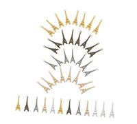 MOKKHNB 100pcs Eiffel Tower Charms DIY Alloy Pendants Vintage Style Jewelry Accessories for Necklaces Earrings Bracelets Durable Retro Pendant Beads for Keychains Parisian Craft Projects