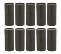 MOKKHNB 10pcs Paperboard Lip Balm Tubes with Lids Round Kraft Cylinder Box Packaging for Essential Oil Bottles and Skincare Storage Minimalist Design Safe Paper Tube Container for Tea and