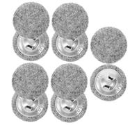 MOKKHNB 10pcs Round Cover Buttons Decorative Sweater Fasteners for Coats and Garments Light Grey Sewing Supplies