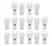 MOKKHNB 16pcs Aquarium Suction Cup Veggie Seaweed Clip, Abs Pvc Feeding Tool, White, for Aquarium Pets in Fish Tanks, Simple Operation and Elderly