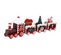 MOKKHNB 1pc Christmas Wooden Train Ornament Car Decoration for Birthday Cake Lightweight Desktop Decor Unique Design for Festive Celebrations and