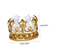 MOKKHNB 2 Pcs Inflatable PVC Crown for Creative Birthday Party Costume Accessory and Safe PVC Material Fun Agility Boosting for Play and Celebration