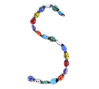 MOKKHNB 20pcs Ladybug Beads for Jewelry Making Unique Chic Glazed Charms Safe Non-Toxic DIY Craft Supply Small Loose Beads for Bracelets and Accessories Random Colors Random Color