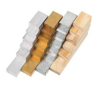 MOKKHNB 24pcs Physics Density Blocks Kit for Students Rectangular Multi-material Science Density Measurement Set with Aluminum, Copper, Iron, and Wood for School Physics Experiments