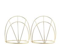 MOKKHNB 2pcs Ancient China Headdress Frame: Metal Crown Making Base Holder - Chinese Hanfu Cosplay Headband Crafting Material for DIY Headpiece Replacement Golden