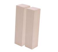 MOKKHNB 2pcs Basswood Wood Blocks Soft Easy to Carve Rectangular Craft Blanks for DIY Whittling Painting and Woodcarving Projects