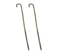 MOKKHNB 2pcs Costume Cane - 35" Magician Walking Stick for Halloween Costume Accessories, 1920s Party Favor, & Cosplay - Theatrical Cane Prop for Jazz Dance Party & Shows, Golden