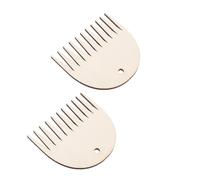 MOKKHNB 2pcs DIY Tapestry Wooden Combs for Weaving and Knitting, Small Hole Design Smooth Synthetic Material Combs, for Handicrafts and Tapestry Projects
