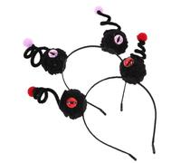 MOKKHNB 2pcs Halloween Eyeball Headband Set Spooky Cosplay Hair Hoops Lightweight Party Headdress for Halloween Carnival Costume Accessories