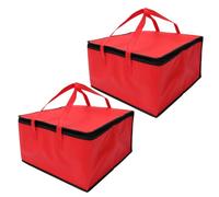 MOKKHNB 2pcs Insulated Pizza Carrier Bags with Convenient Handle Food Warming Coolers for Seafood Cakes and More Leak Resistant Seal for Picnics and Outdoor Events