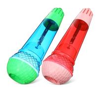 MOKKHNB 2pcs Microphone with Echo Effect Lightweight Portable Musical Instrument Prop for Parties Events Bright Colors for Interactive Fun