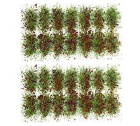 MOKKHNB 2Pcs Resin Static Grass Tufts Simulation Grass Cluster for Sand Table Decor DIY Landscape Model Railway War Gaming Scenery in Lavender Purple