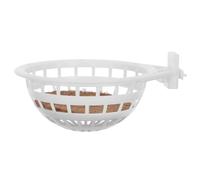 MOKKHNB 2pcs Small Parrot Nests Plastic Material with Coconut Shreds, Bird Nesting Beds Providing Airy Comfort for Canaries and Finches at Home