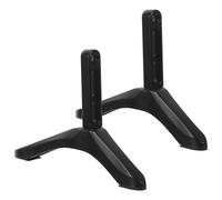 MOKKHNB 2pcs Universal Tv Stand Base Replacement Legs in Black Aluminium Alloy, Sturdy Support and Resistant to Scratching, Low Profile Mini Tv Shelf Stand for Desk and Bedroom