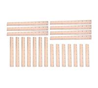 MOKKHNB 30pcs Classic Wooden Engineering Scale Ruler with Dual-sided Inch and Centimeter Scales, Portable and Accurate Measurement Tool for Student Activities and Back to School Party,