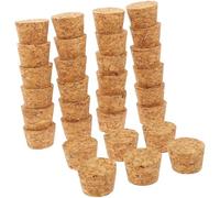 MOKKHNB 30pcs Natural Cork Bottle Stoppers Tapered Plugs for Wine Bottles Sealing Reusable Corks for Home Bar Restaurant Wine Preservation and Crafting