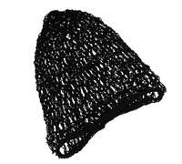 MOKKHNB 3pcs Black Mesh Sleep Hat Hairnets for Sleeping, Women Sleeping Hat Female Net Cap with Simple Crochet Hair Net Design, Protect the Hair and Convenient to Use