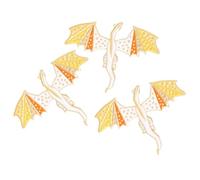 MOKKHNB 3pcs Dinosaur Enamel Lapel Pins Metal Brooches Creative Flying Dragon Collar Pins for Jackets Bags Scarves Alloy Accessories