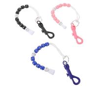 MOKKHNB 3pcs Golf Beads Score Counter for Stroke Tracking with Wear-resistant Plastic Material, Handy Bracelet Clip Design Suitable for Tournament and Friendly Matches