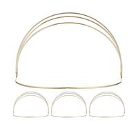 MOKKHNB 4pcs 4 Layer Headband Base - Layered Wire Hair Hoop for DIY Crown Wreath Tiara - Chinese Traditional Headdress Making Accessory for Cosplay Bridal Projects