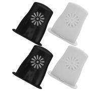 MOKKHNB 4pcs Acoustic and Folk Guitar Soundhole Humidifier Kit Slow Release Absorption Cotton Core, Easy Installation Abs Material for Dry Environments and Heated Rooms to Prevent Cracking