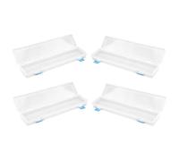 MOKKHNB 4pcs Brush Pen Storage Case Portable Watercolor Paintbrush Organizer for Artists and Students, Drawing Pencil Box with Lid for Art Studio and Travel