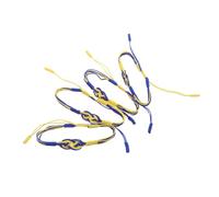 MOKKHNB 4pcs Ethnic Ukrainian Braided Bracelets with Lucky Knot Design Handwoven Wristbands for Party Favors Cultural Events and Everyday Fashion Accessories