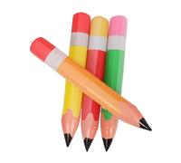 MOKKHNB 4pcs Giant Inflatable Pencil Balloons Pvc Classroom Back to School Decorations Large 70cm Bright Yellow Orange Green Red School Party Props