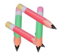 MOKKHNB 4pcs Inflatable Pencil Inflatable Pencil Prop Back to School Inflatable Giant Inflatable Pencil Back to School Table Decorations Blow Classroom Jumbo Pink Pencil Decor Big Pvc