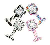 MOKKHNB 4Pcs Nurse Fob Watch Fashionable Quartz Pocket Watch for Nurses Doctors Professionals Durable Practical Design Easy to Read for Hospital