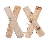 MOKKHNB 4pcs Wood Log Sticks Birch Decorative Branches for Decoration Natural Wood Twigs Sticks Timeless Elegance Easy to Handle Versatile for Floral Arrangements