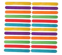 MOKKHNB 50pcs Color Craft Bar Big Popsicle Sticks Jumbo Big Craft Sticks Lollipop Sticks Wide Popsicle Sticks Jumbo Popsicle Sticks for Food Large Popsicle Sticks Cake Pop Sticks Wood