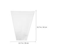 MOKKHNB 50pcs Floral Bouquet Wrapping Bags for Flower Packaging, Simple Structure Bopp Material, Stylish and Practical Bags for Friends and Family Who Love Flowers