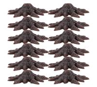 MOKKHNB 50Pcs Model Tree Bases for Architecture Scenery Plastic Tree Holders for DIY Landscape Model Train Scenery Accessories