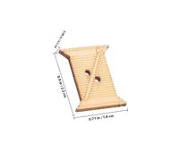 MOKKHNB 50pcs Natural Wood Yarn Bobbin Spools 24x19mm Large Thread Weave Bobbins for Sewing, Embroidery, Knitting Accessories DIY Craft Organizer