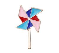 MOKKHNB 5pcs Alloy Brooch Collar Pin Creative Lovely Simple Exquisitely Intriguing Free from Bad Substances Premium Quality Clothing Accessory Badge Decor for Men Women Daily Wear Windmill