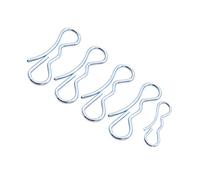 MOKKHNB 5pcs Alloy-steel Cotter Pin Fastening Tool Mechanical Industry Silver Pins Compact High Precision for Engineering Applications