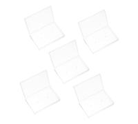 MOKKHNB 5pcs Audio Cassette Storage Box Cassette Cases Empty Audio Storage Box Holder for Blank Tapes