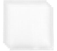 MOKKHNB 5pcs Plastic Canvas Mesh Sheets, 30x30cm Stiff Grid for Bag Making and Crochet - DIY Craft Base for Handbags, Knitting, Embroidery, and Home Organisation Supplies