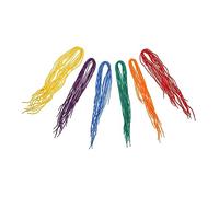 MOKKHNB 60 Pcs DIY Beading Laces for Casual Shoes Polyester Shoelaces Vibrant Colors for Creative Projects Shoe Accessories