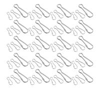 MOKKHNB 60pcs Stainless Steel Flagpole Snap Hooks Metal Flag Pole Clip Hooks with Eagle Mouth Buckle Design and Weather Resistance for Community Flag Displays
