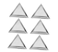 MOKKHNB 6pcs Bead Sorting Trays Aluminum Jewelry Trays Triangle Shape Storage Plates for Diy Craft Supplies