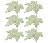 MOKKHNB 6pcs Vintage Leaf Brooch Pins in Light Green Alloy, Secure Pin with Timeless Elegance and Artistic Aesthetics, for Business Meetings and Formal Events as Autumn Accessories