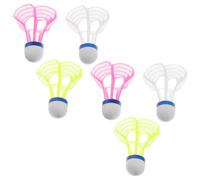 MOKKHNB 6pcs Windproof Nylon Badminton Shuttlecocks for Indoor and Backyard Use, Lightweight with Reinforced Skirt and Base, Sturdy Build for Training and Match Play