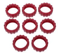 MOKKHNB 8Pcs Burgundy Silicone Suitcase Wheel Covers for Small 43-55Mm Diameter Luggage Wheels, Non-Slip Quiet Protective Sleeves, Travel Luggage Accessories for Hardwood Floors