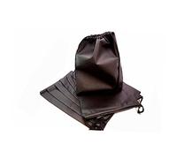 MOKKHNB 8pcs Nylon Drawstring Closure Dustproof Shoe Bag for Travel Black for Outdoor Shoe Storage and Organization