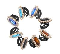 MOKKHNB 8pcs Retro Bling Shoe Charms Decorative Buckles for Women Vintage DIY Shoelace Accessories Shimmering Jewelry for High Heel Shoes Easy to Attach Unique Footwear Enhancements