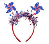 MOKKHNB American Flag Headband for Women Stylish Patriotic Hair Accessory for Independence Day Parties Lightweight and Comfortable Hair Hoop for Celebrating The Fourth of July