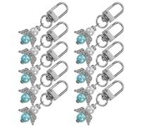 MOKKHNB Angel Keychain 10Pcs Unique Wedding Charm Set for Baptisms, Bridal Showers and Celebration Favors